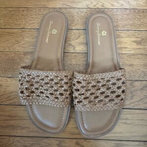 Tommy Bahama Women's Brown Woven Sandals